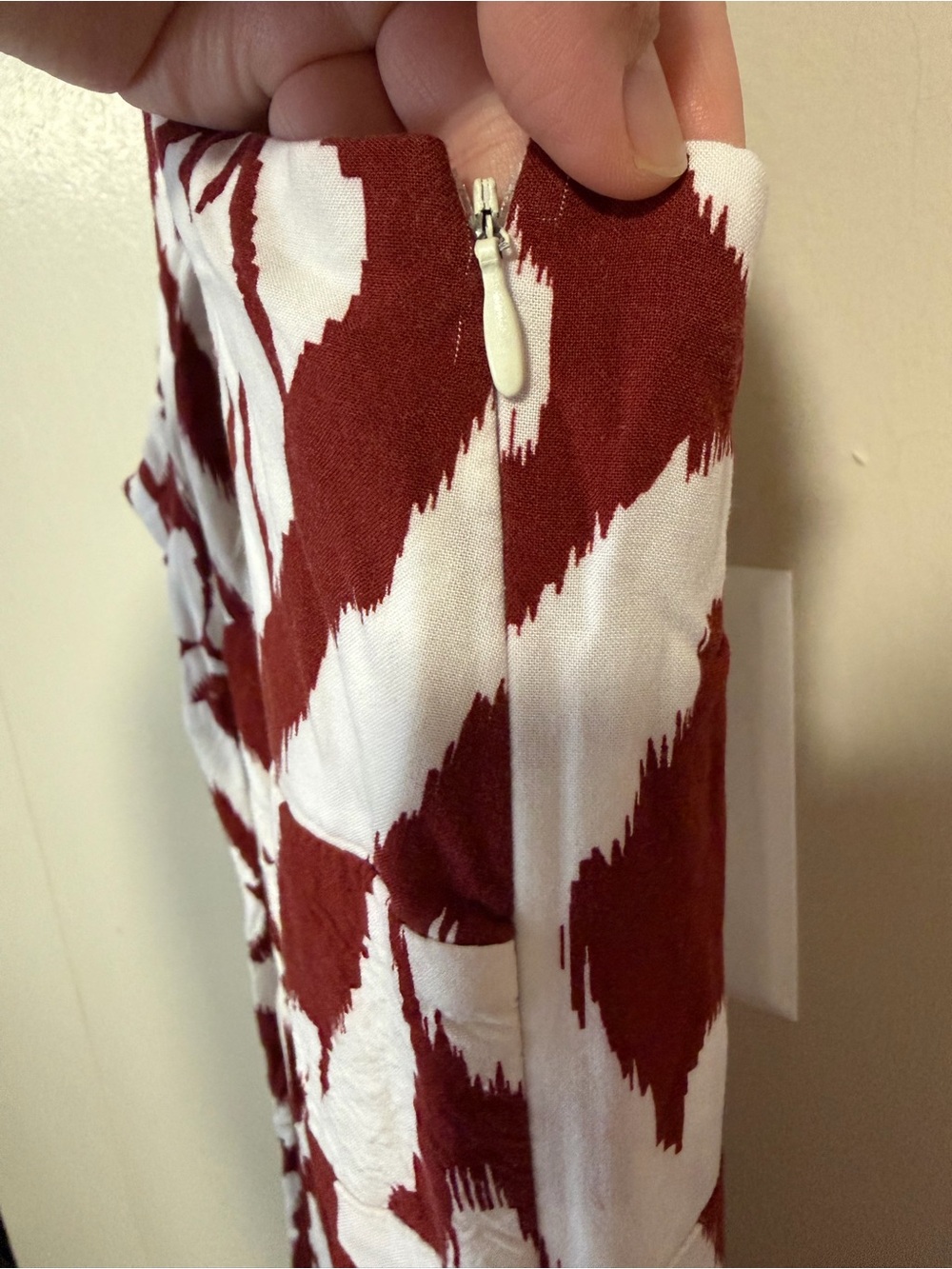 STATE Rust and White Patterned Dress - Picture 5 of 5